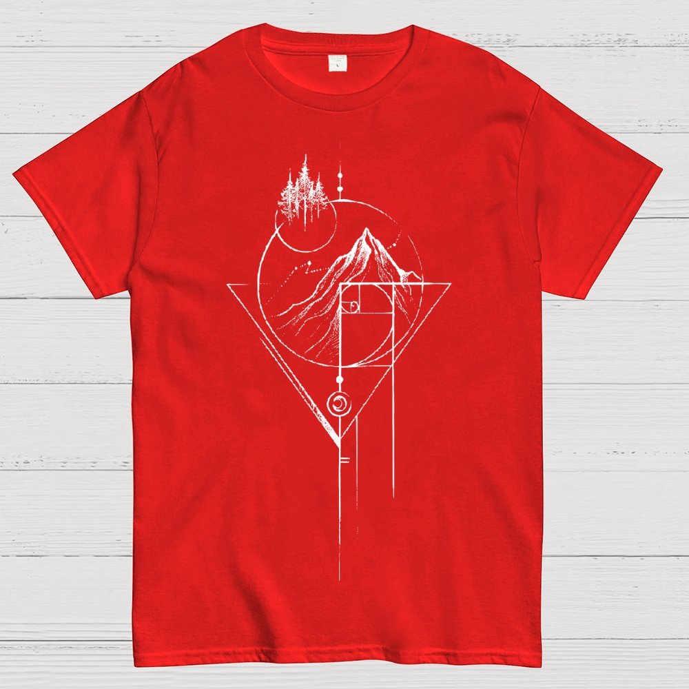 White Fibonacci Unisex Geek T-Shirt