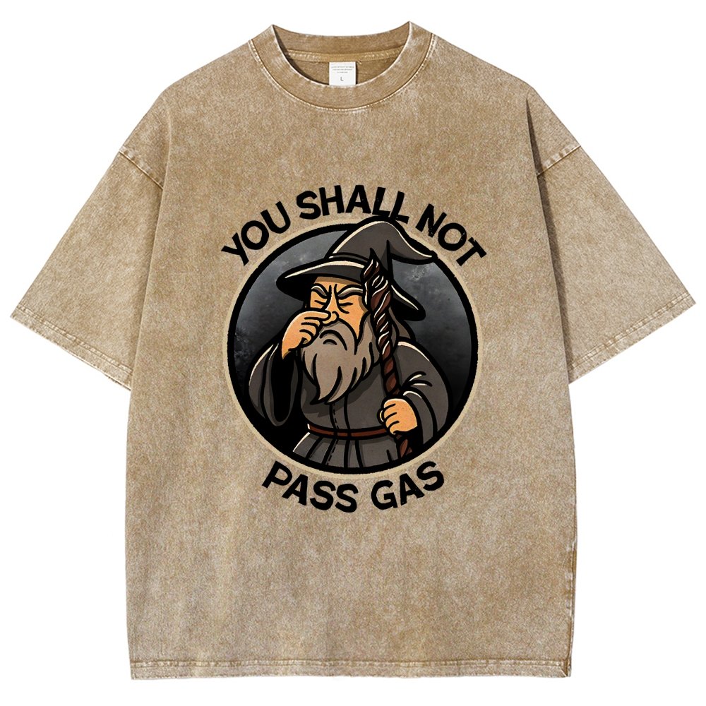 You Shall Not Pass Gas Vintage Distressed T-shirt