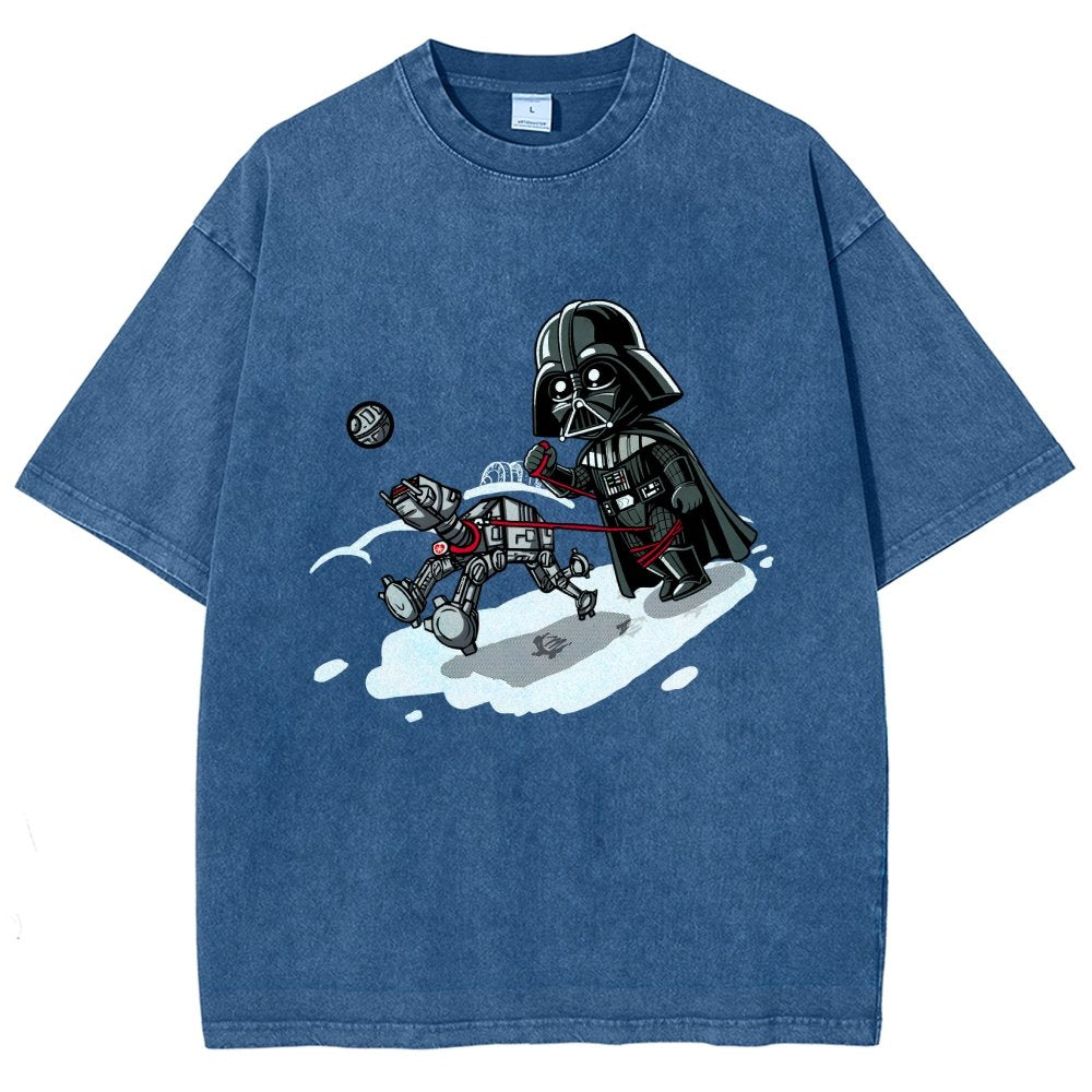 Even villains need to walk their pets Vintage Distressed T-shirt