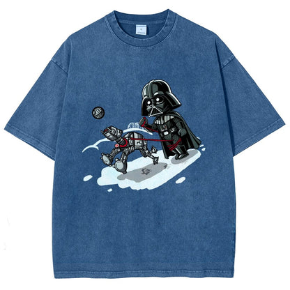 Even villains need to walk their pets Vintage Distressed T-shirt