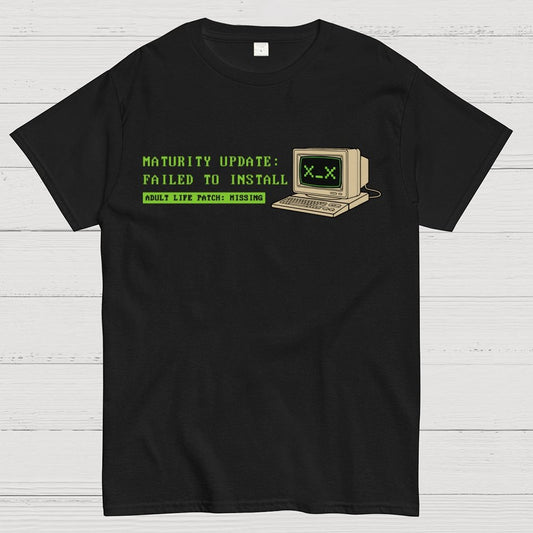 Adult Life Patch Missing Unisex Geek T-Shirt