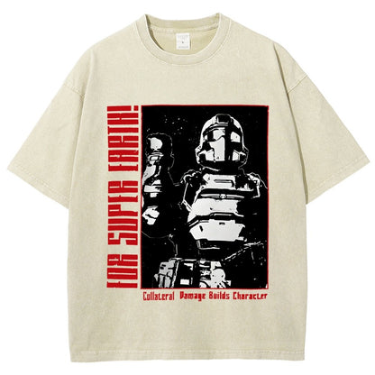 Tactical Star Soldier Vintage Distressed T-shirt