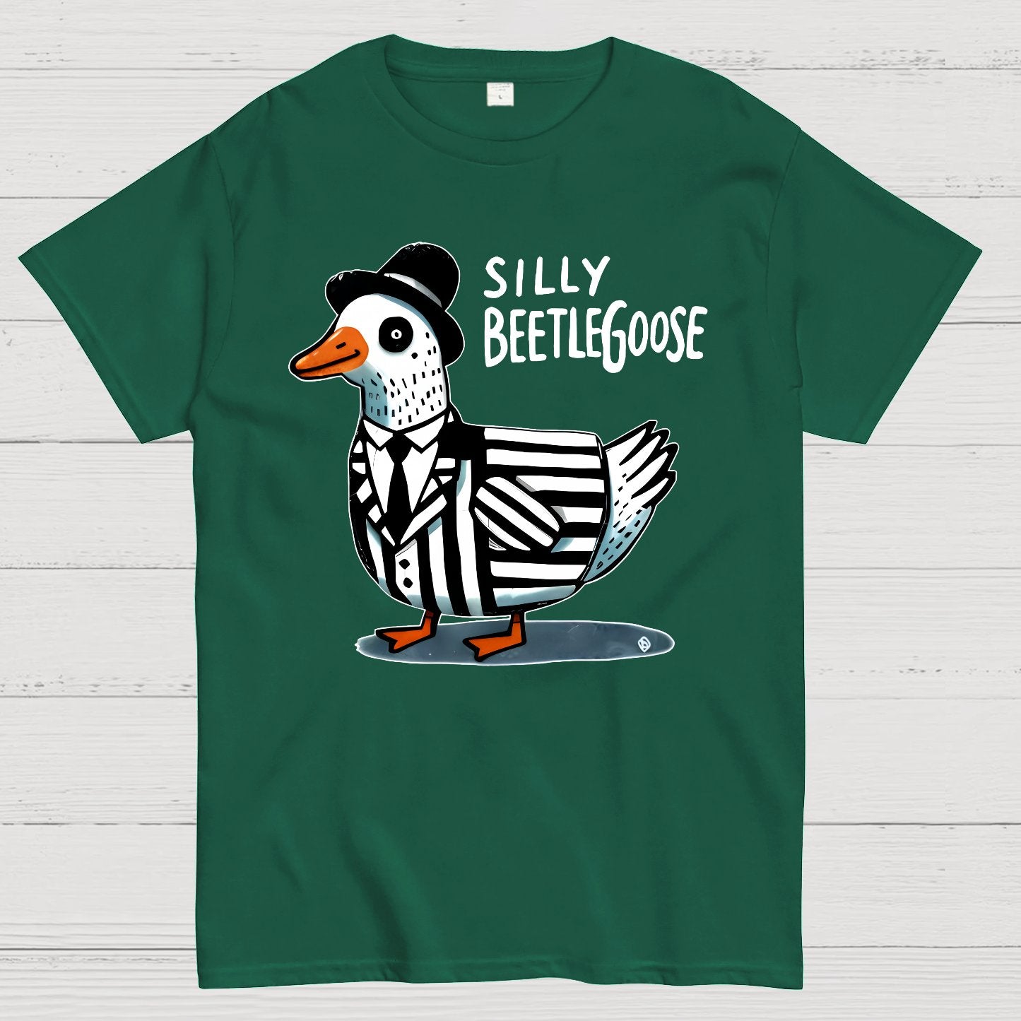 Silly Beetle Goose Funny Geek T-Shirt