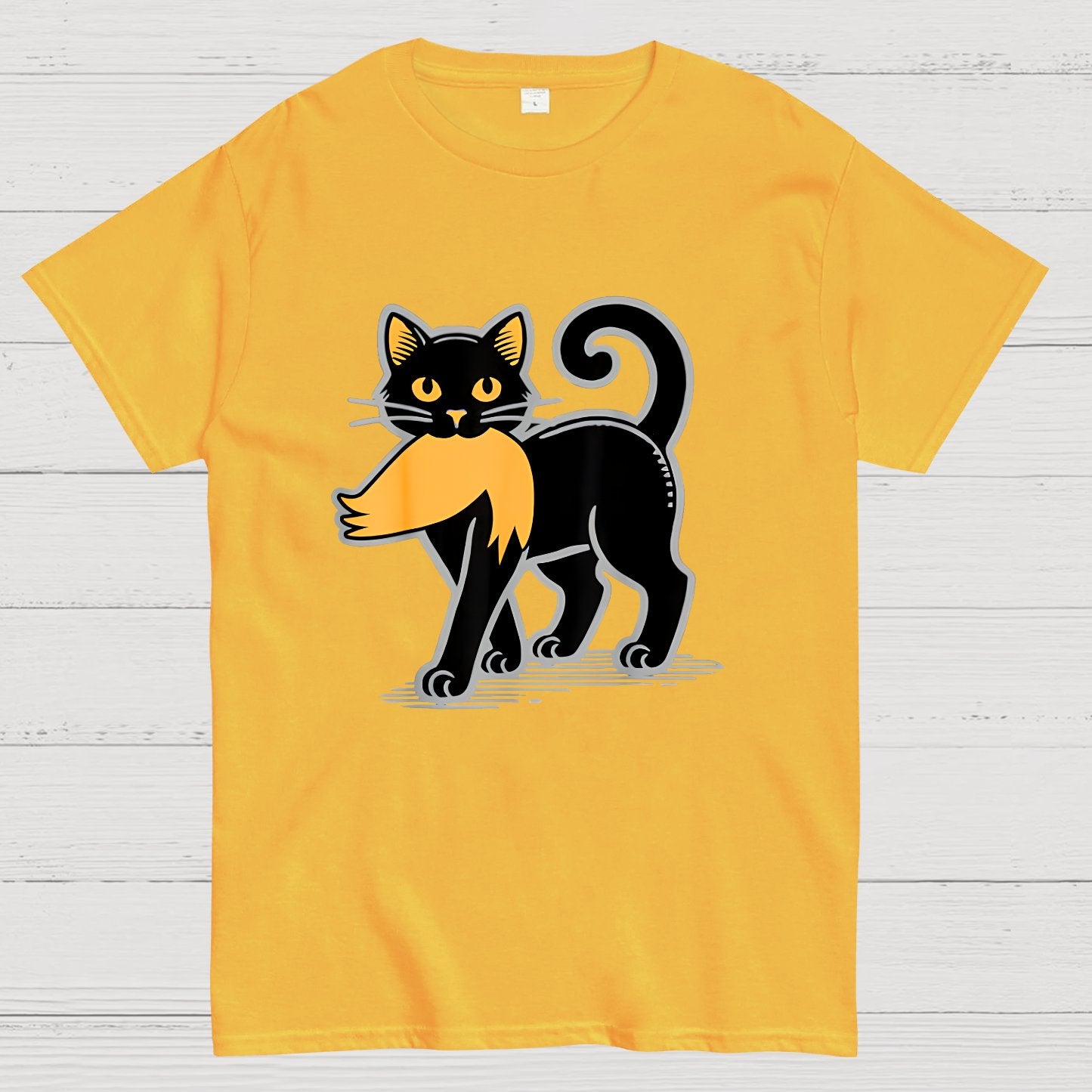 Black Cat Sarcasm Geek T-Shirt