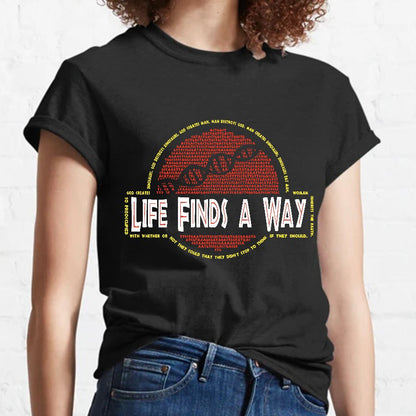 Dino DNA Typography Nerdy T-Shirt