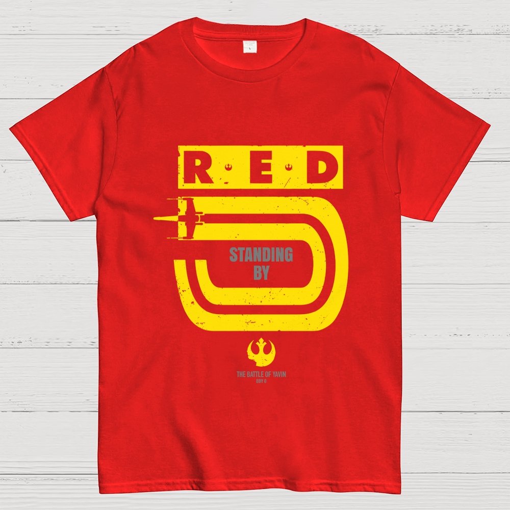 Red 5 Standing By Geek T-Shirt