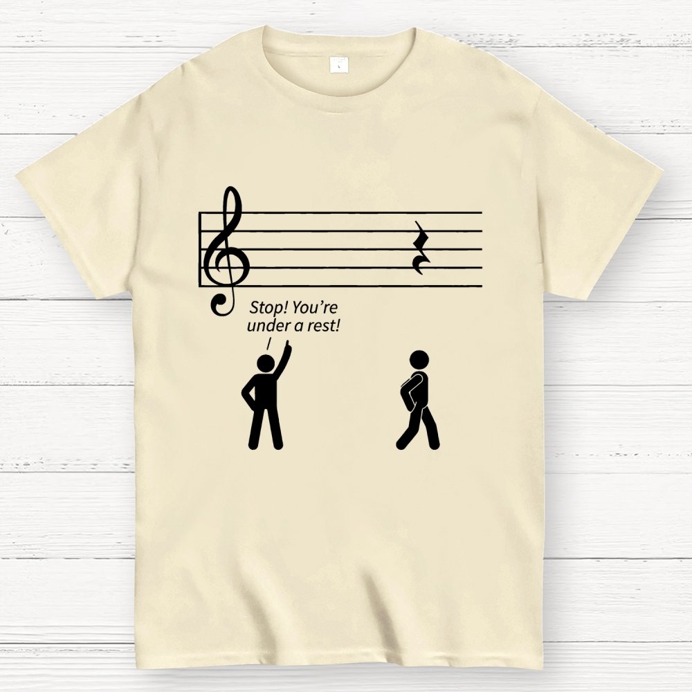 Stop Under a Rest Music Geek T-Shirt