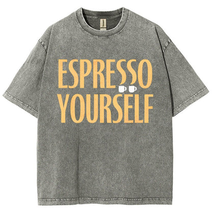 Espresso Yourself Vintage Distressed T-shirt