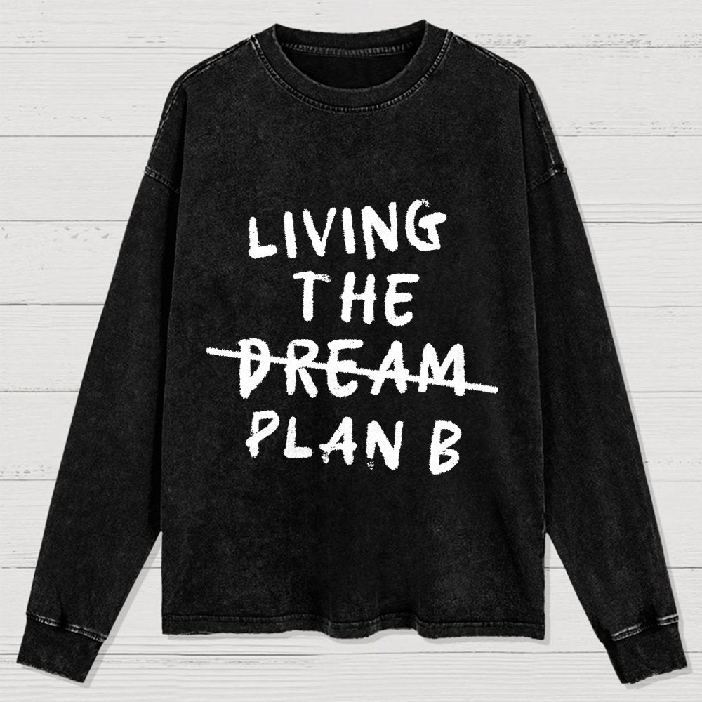 Living Plan B Washed Long Sleeve Tee