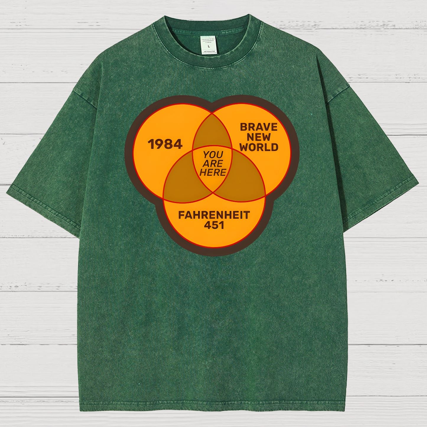 You Are Here Vintage Distressed T-shirt