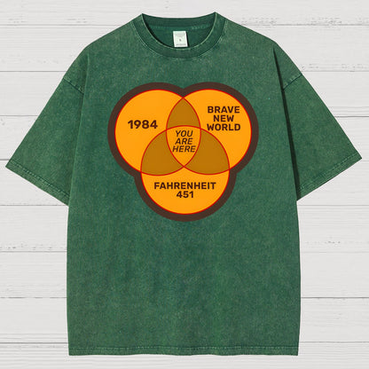 You Are Here Vintage Distressed T-shirt