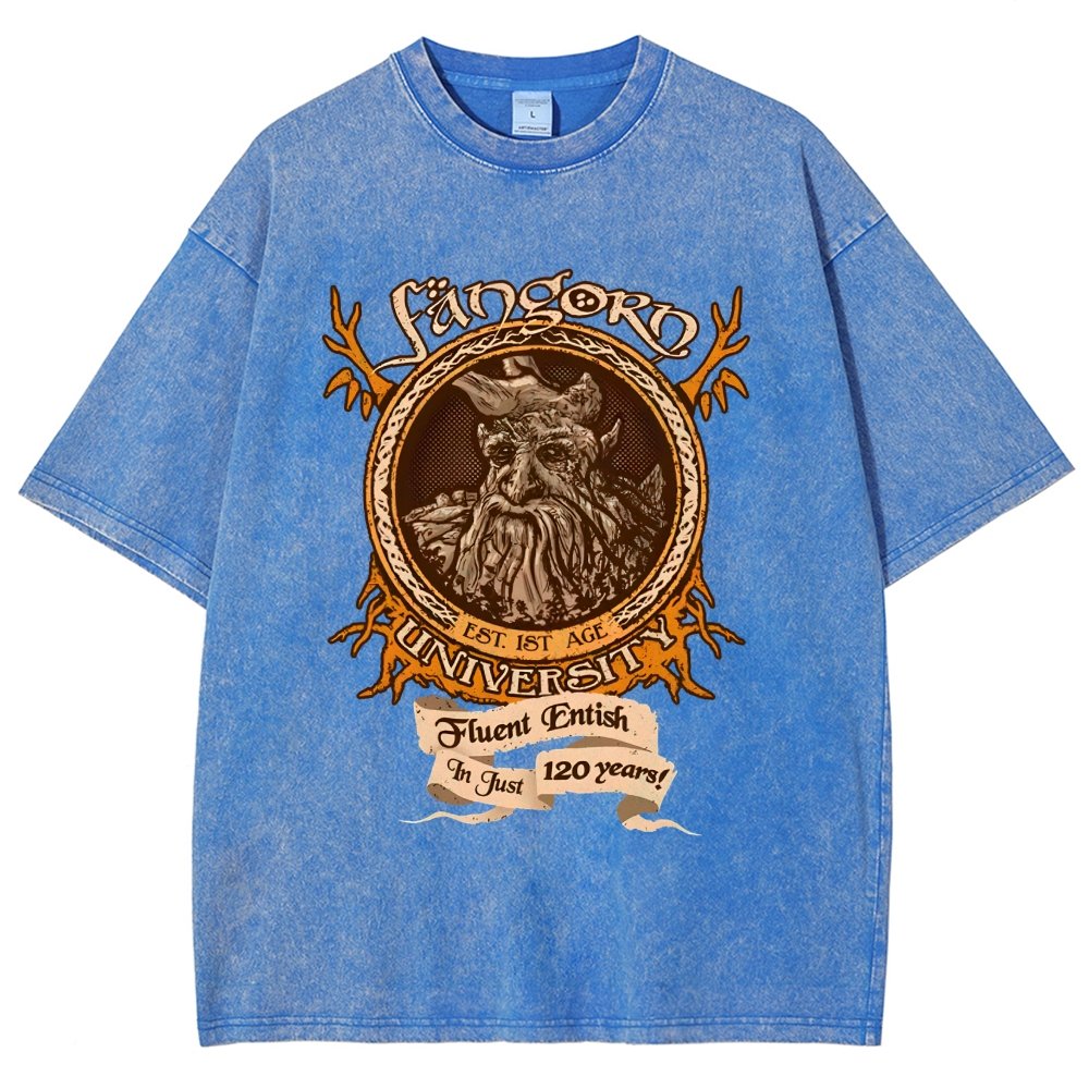 Elden University Vintage Distressed T-shirt