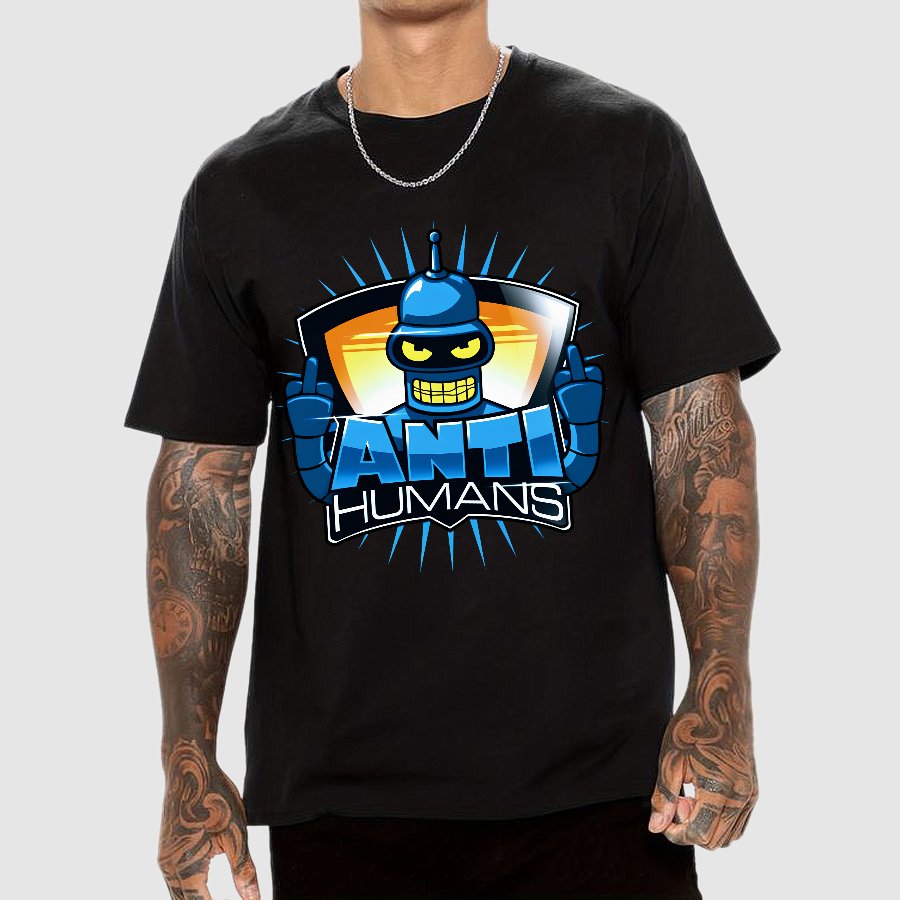 Anti Humans Geek T-Shirt