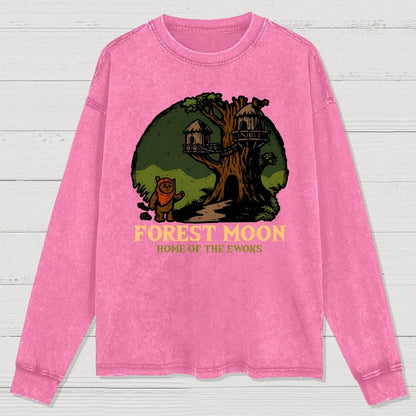 Woodland Glade Home Washed Long Sleeve Tee