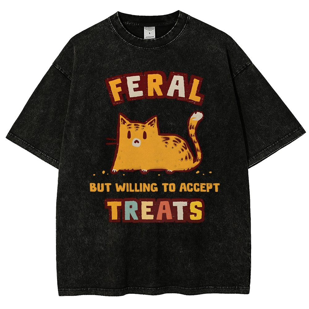 Slightly Feral Vintage Distressed T-shirt