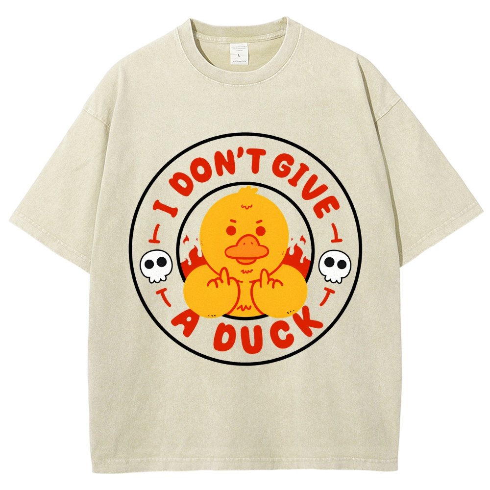 I Don’t Give A Duck Vintage Distressed T-shirt