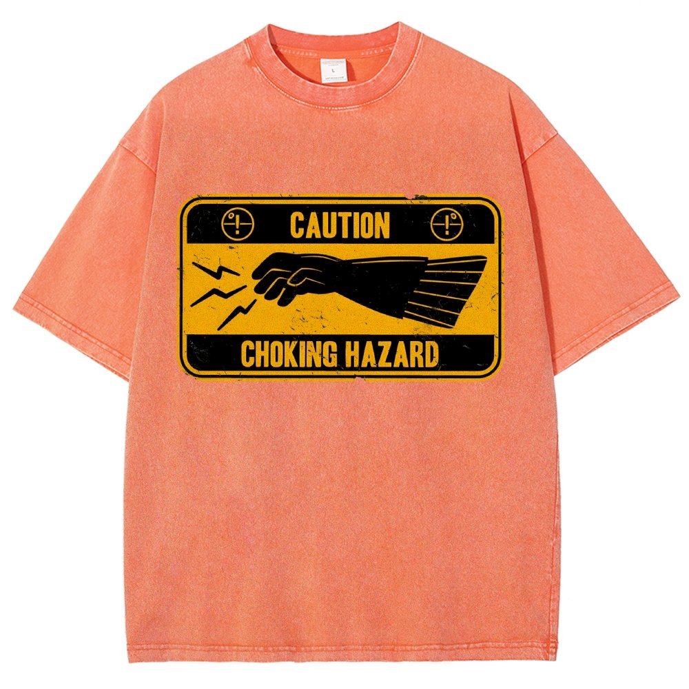 Choke Hazard Vintage Distressed T-shirt