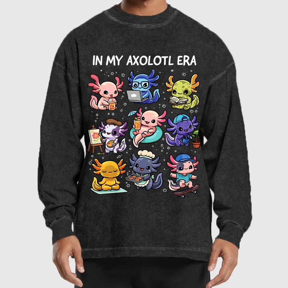 In My Axolotl Era Washed Long Sleeve Tee
