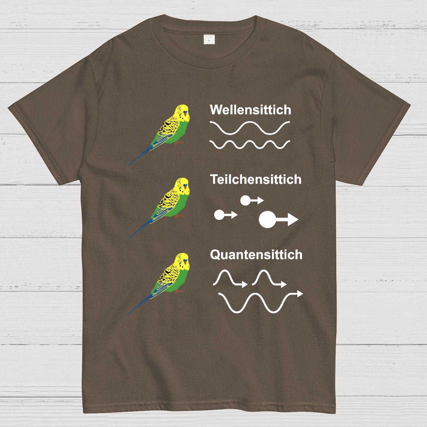 science Quantensittich Geek T-Shirt