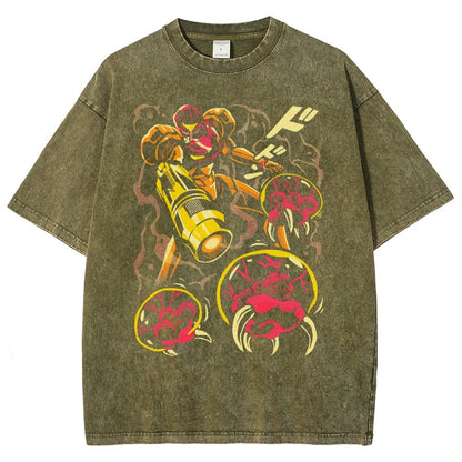LARVA SWARM Vintage Distressed T-shirt