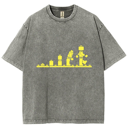 Bricks Evolution Vintage Distressed T-shirt