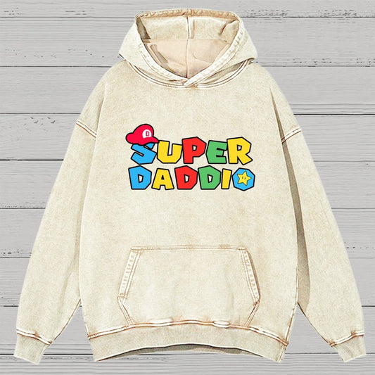 Super Daddio Vintage Distressed Hoodie