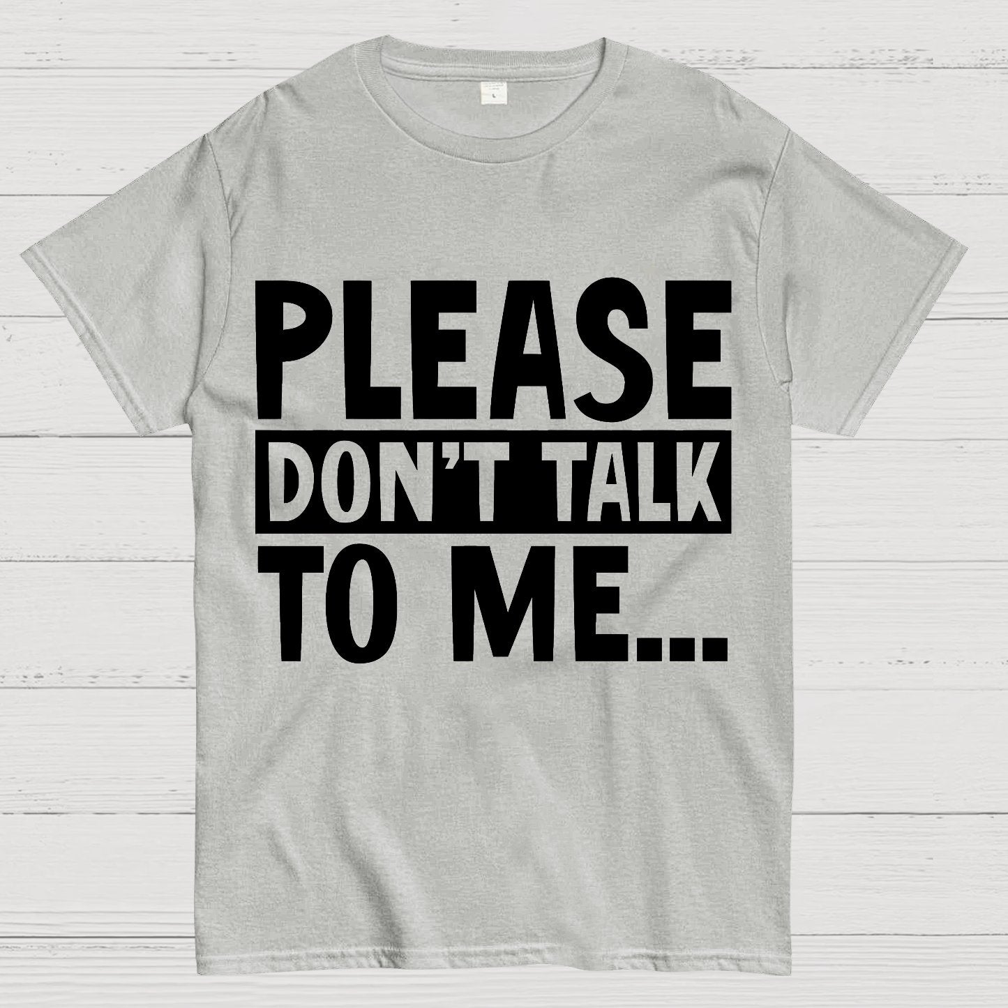 Please Don't Talk To Me Funny Geek T-Shirt