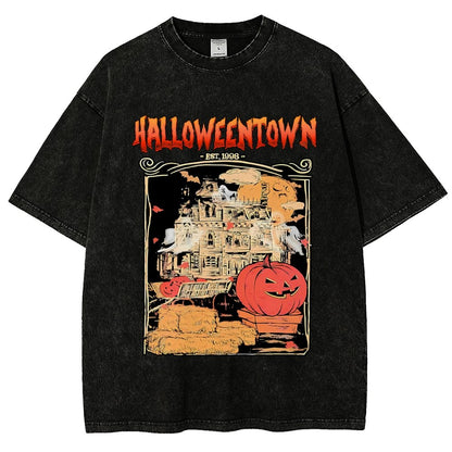 Spookyville University Est 1998. Halloween Vintage Distressed T-shirt