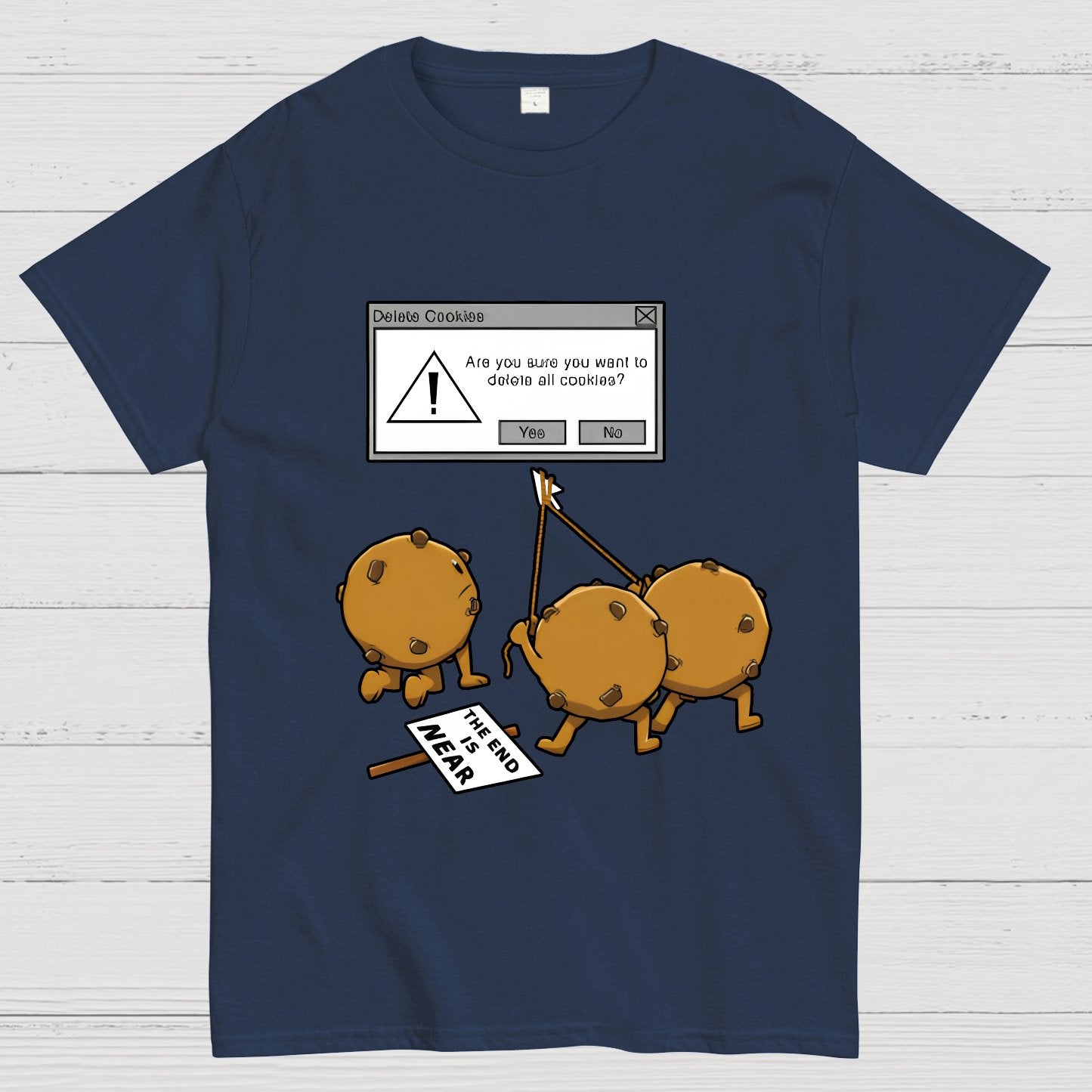 Funny Computer Nerd Geek Cookies Pun Wordplay Nerd T-Shirt