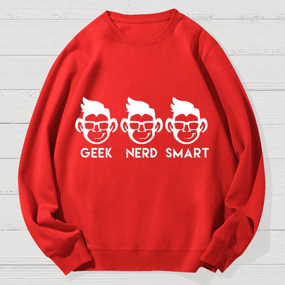 Geek Nerd Smart Geek Cotton Sweatshirt