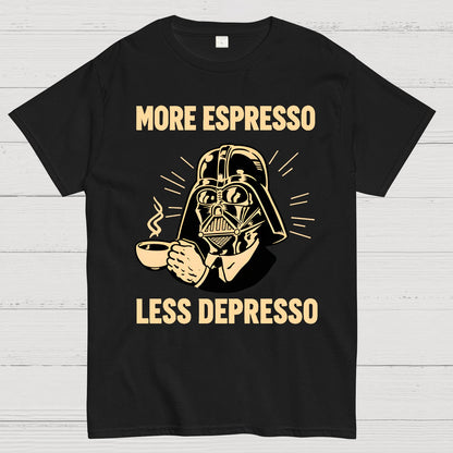 More Espresso Less Depresso Geek T-Shirt