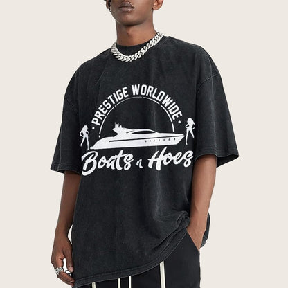 Boats 'n Hoes Vintage Distressed T-shirt