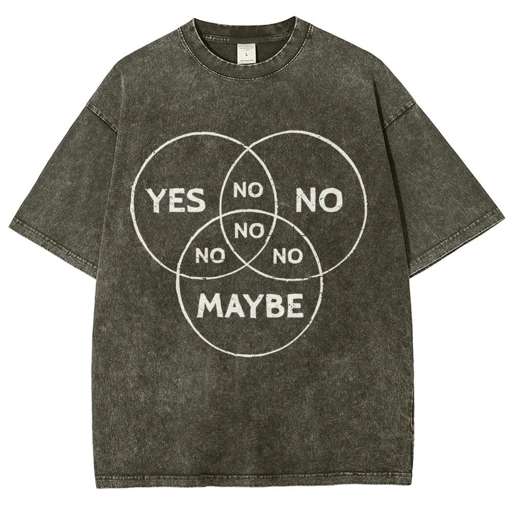 Venn In Doubt, say no. Vintage Distressed T-shirt