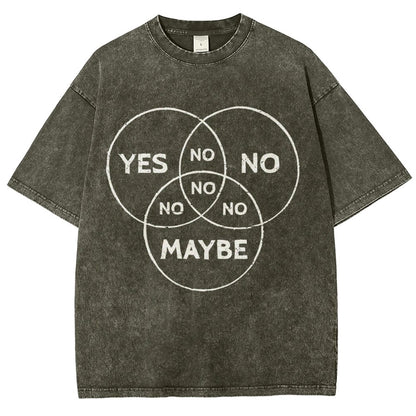 Venn In Doubt, say no. Vintage Distressed T-shirt