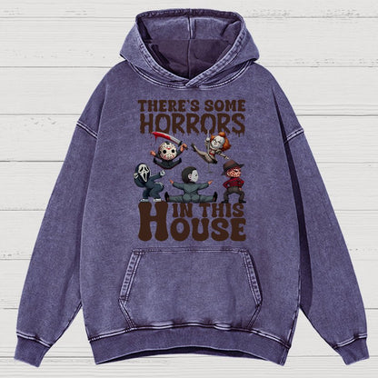Halloween Horror Movies Vintage Distressed Hoodie