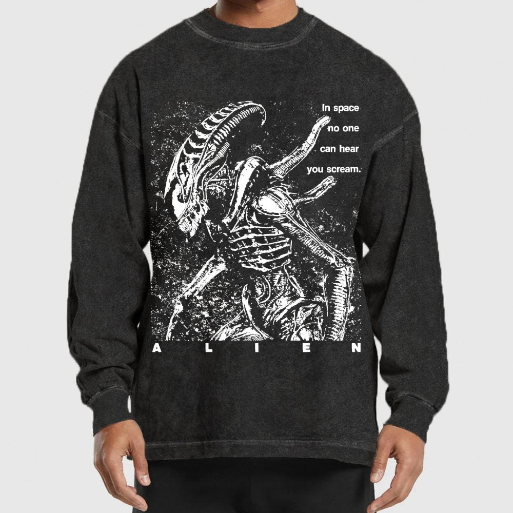 In Space No One Can Hear You Cleaned Long Sleeve Tee
