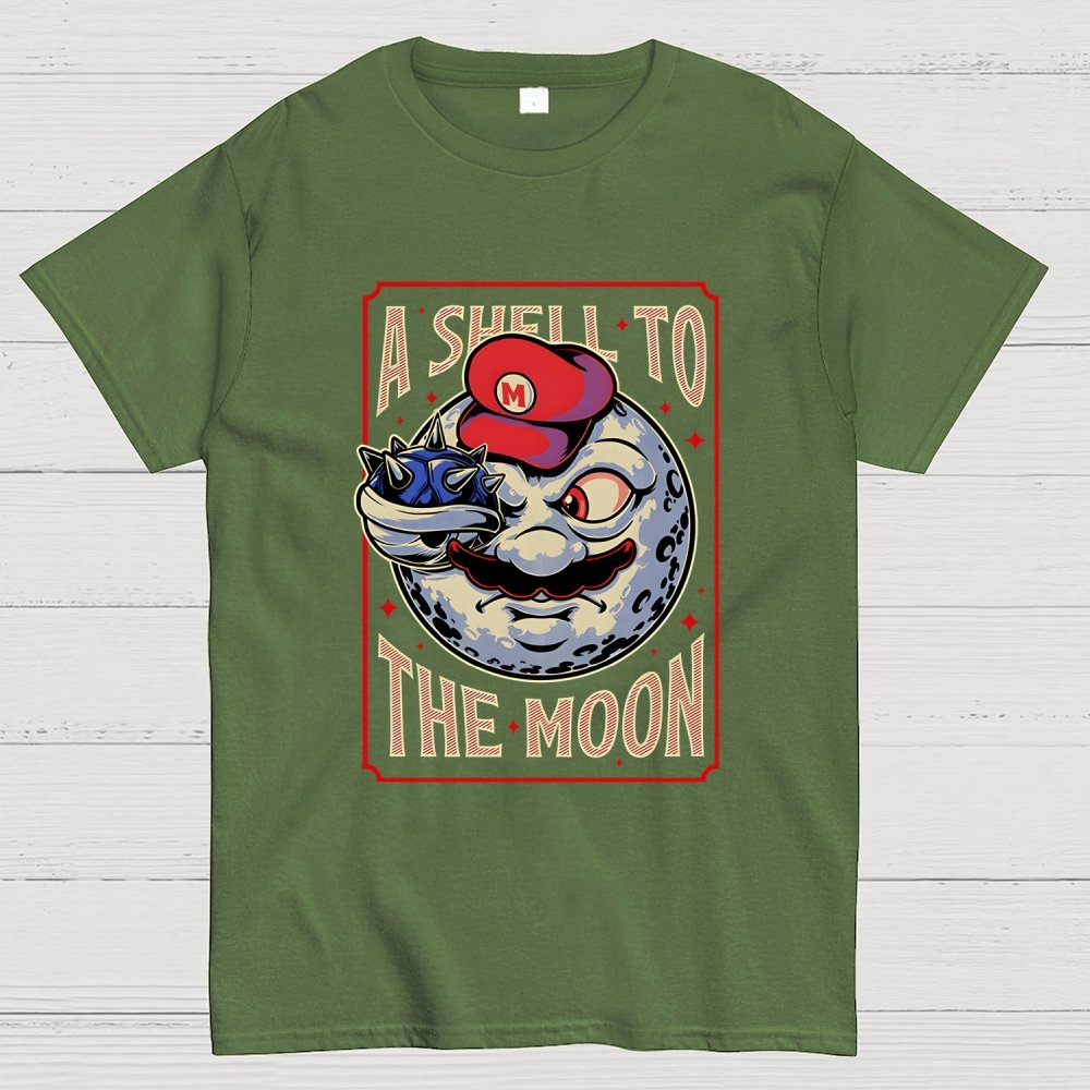 Moon Shell Movie Game Geek T-Shirt