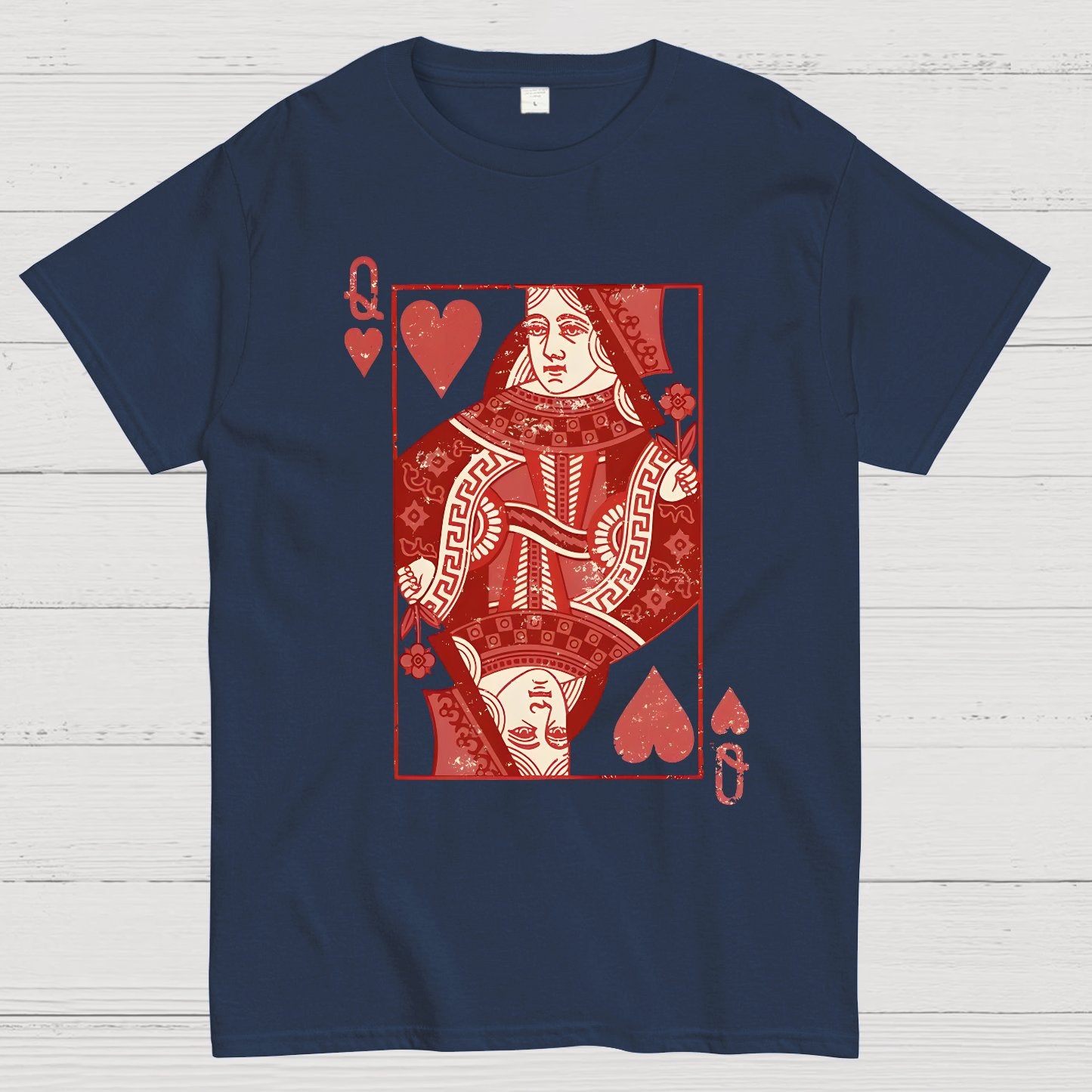 Queen of Hearts Valentine Shirt Matching Couple Gift Geek T-Shirt