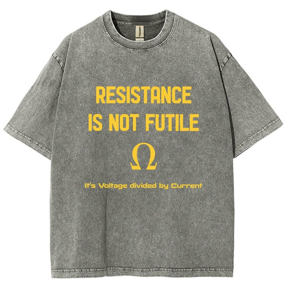 Resistance Is Futile Vintage Distressed T-shirt