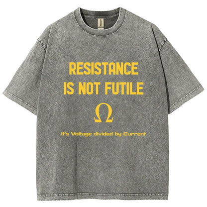 Resistance Is Futile Vintage Distressed T-shirt
