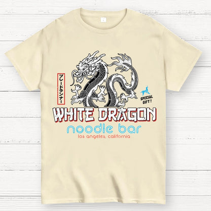 White Dragon Noodle Bar Unisex Geek T-Shirt