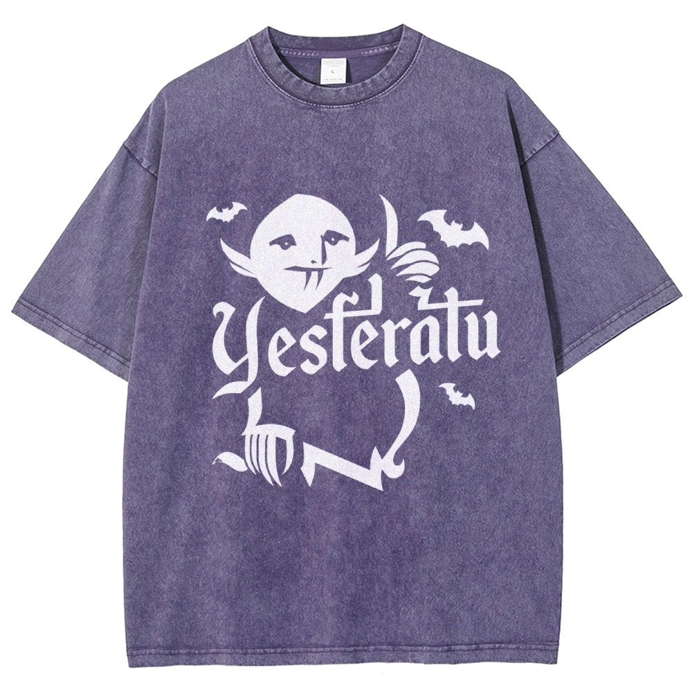 Mysterious Creature Vintage Distressed T-shirt