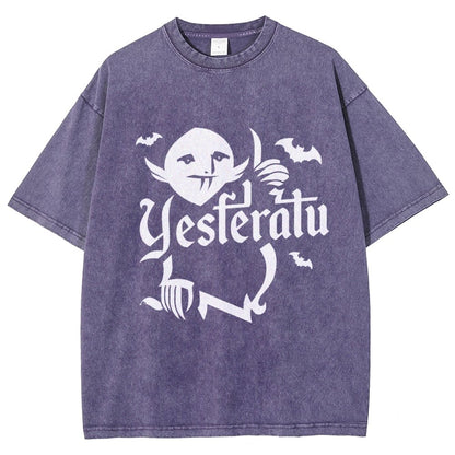 Mysterious Creature Vintage Distressed T-shirt