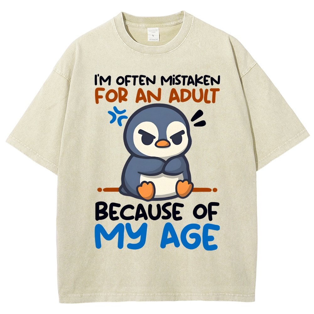 Penguin Often Mistaken For An Adult Vintage Distressed T-shirt