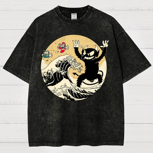 The Great Retro Game Battle Vintage Distressed T-shirt