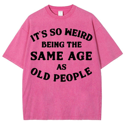 Same Age As Old People Vintage Distressed T-shirt