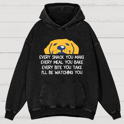 Every Snack You Make Vintage Distressed Hoodie