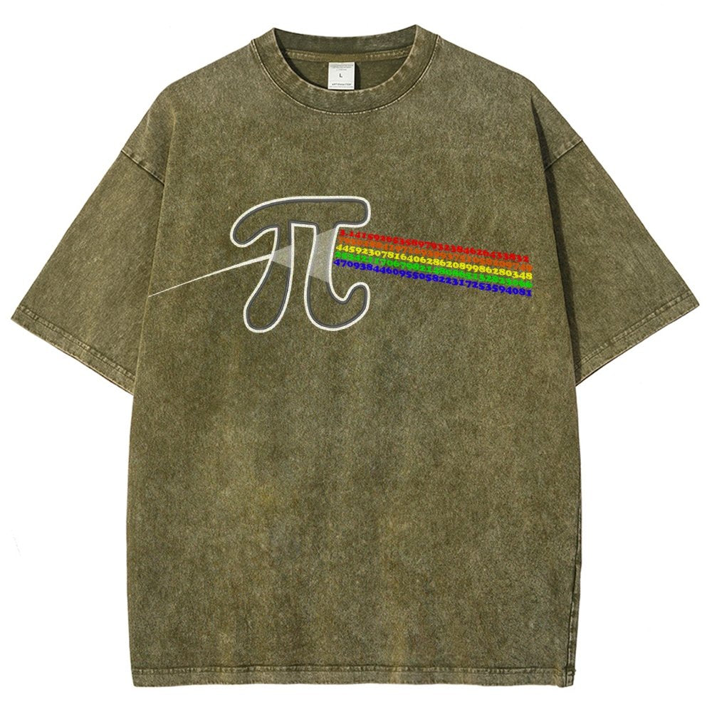 Pi Flow Vintage Distressed T-shirt