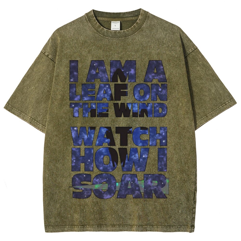 Leaf on the Wind Vintage Distressed T-shirt