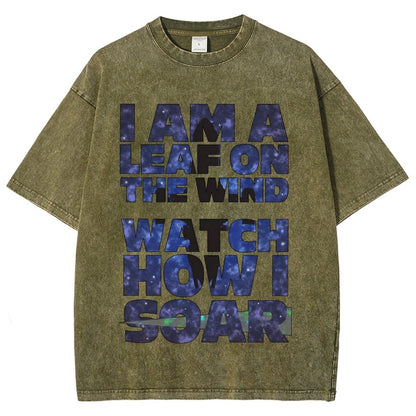 Leaf on the Wind Vintage Distressed T-shirt